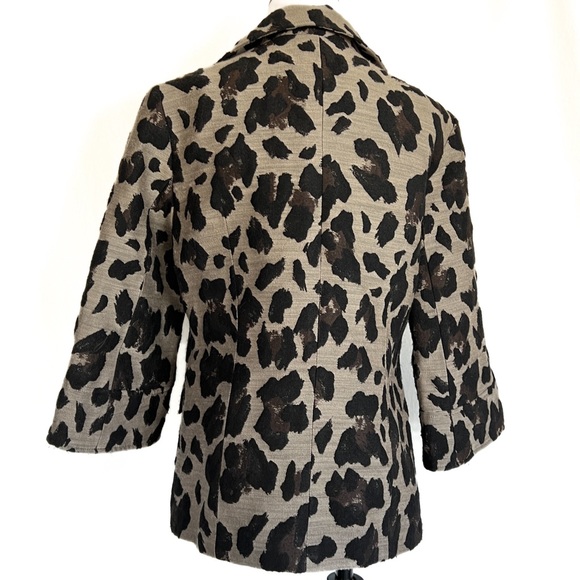 Lafayette 148 Leopard Coat 6 - Picture 5 of 13